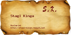 Stagl Kinga névjegykártya